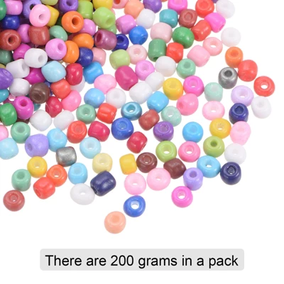 Unique Bargains Loose Craft DIY Earring Necklace Making Glass Round Beads - Image 2