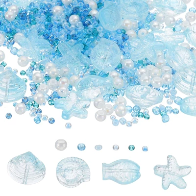 Unique Bargains Jewelry Making Craft Embellishments Ocean Animal Glass Beads - Image 7