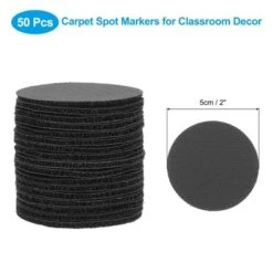 Unique Bargains Decoration Preschool Circle Carpet Spot Marking Pads 50 Pcs