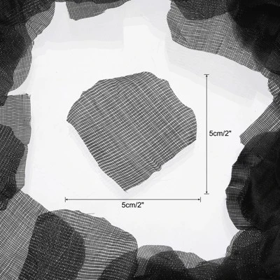 Unique Bargains Wedding Birthday Decor Artificial Silk Flower Rose Petals 2x2 Inch 1200 Pcs Black