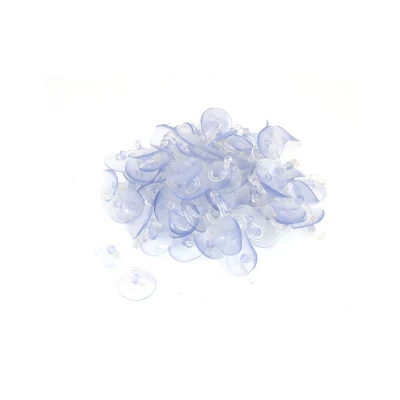 Unique Bargains Home Bathoom Clear Plastic 30mm Dia Suction Cup Hooks And Hangers Clear 100 Pcs - Image 3