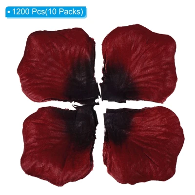 Unique Bargains Romantic Night Wedding Party Event Decoration Silk Artificial Rose Petals 1200 Pcs - Image 2