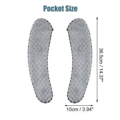 Unique Bargains 2 Pair Toilet Seat Cover Pad Bathroom Warm Toilet Seat Cushion Washable Reusable - Image 3