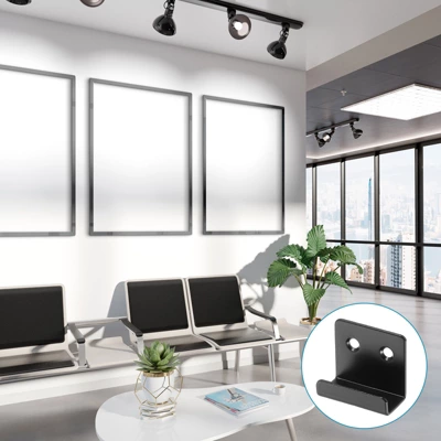 Unique Bargains Stainless Steel Mirrors Picture Display Wall Mounting Support Brackets 1.38" X 1.57" 6 Pcs - Image 5