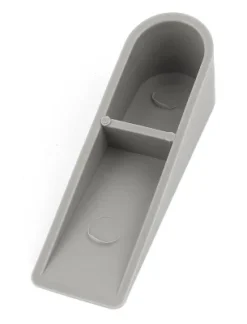 Unique Bargains Home Rubber Doorstops Gray 3.7" X 1.1" X 1.1" 2 Pcs