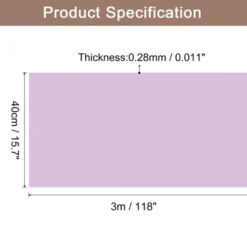 Unique Bargains Wallpaper, Peel And Stick Wallpaper Contact Paper Solid Color Vinyl Self-Adhesive Wall Paper Decorative Purple 118" X 15.7"