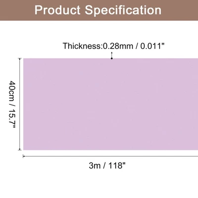 Unique Bargains Wallpaper, Peel And Stick Wallpaper Contact Paper Solid Color Vinyl Self-Adhesive Wall Paper Decorative Purple 118" X 15.7"