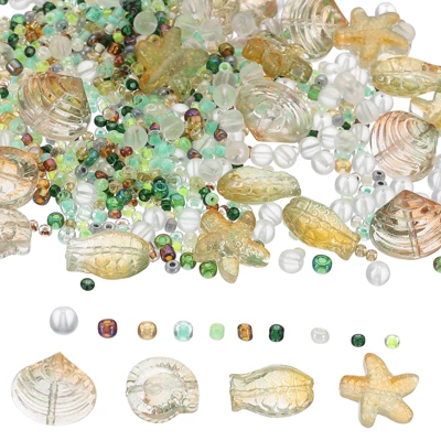 Unique Bargains Jewelry Making Craft Embellishments Ocean Animal Glass Beads - Image 9