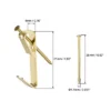 Unique Bargains Photo Frame Hanging Hooks Kit For Wall Mounting Gold 0.83" X 0.16" 25 Pcs