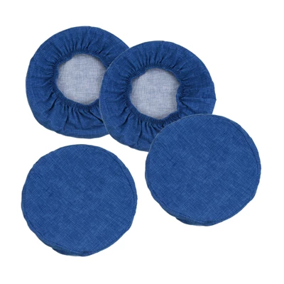 Unique Bargains Polyester Round Washable Elastic Bar Stool Cover For Dia 12"-14" Chair 4 Pcs - Image 6