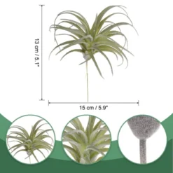 Unique Bargains Real Touch Artificial Succulent Plants Fake Pineapple Grass