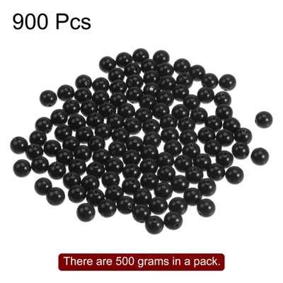 Unique Bargains Loose Craft DIY Earring Necklace Making Acrylic Round Beads 900 Pcs - Image 2