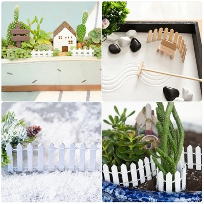 Unique Bargains Wood Decorative DIY Miniature Fence - Image 5