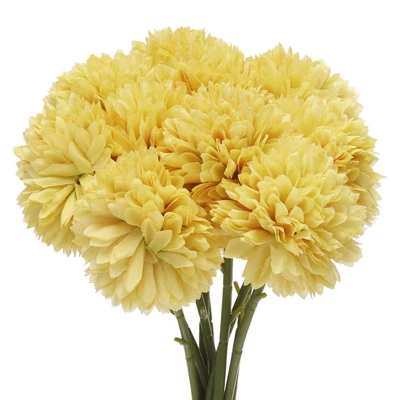 Unique Bargains Silk Chrysanthemum Faux Artificial Flower For DIY Craft Wedding Decoration 10 Pcs - Image 11