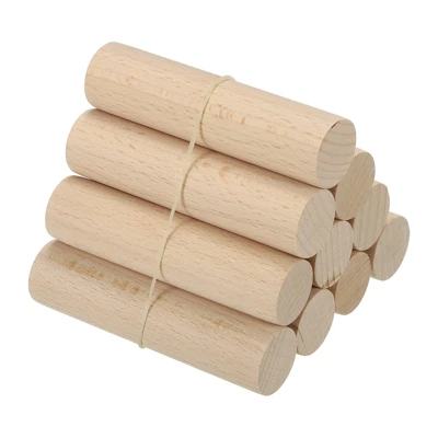 Unique Bargains Unfinished Round DIY Crafts Home Decor Wood Sticks 10 Pcs - Image 5