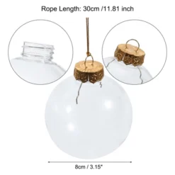 Unique Bargains Smooth Lightweight Party Decoration Acrylic Ornaments Balls 18 Pcs