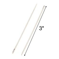 Unique Bargains Home Metal Sewing Needles Replacement For Tailors 40 Pcs 3" Long Silver Tone