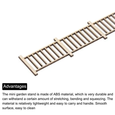 Unique Bargains Wood Miniature DIY Decorative Garden Fence 4.21 Inch 2 Pcs - Image 3