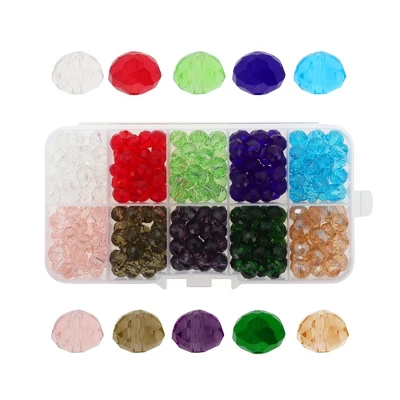 Unique Bargains 8mm Glass Beads For Bracelets For Making Bracelet Making DIY Crafts Assorted Color 300 Pcs - Image 6
