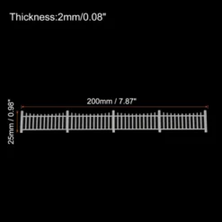 Unique Bargains Durable Lightweight Easy To Clean Smooth Surface Decorative Fence 2 Pcs