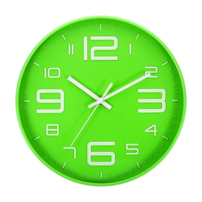 Unique Bargains Decorative Silent Non-Ticking Sweep Movement 3D Numbers Wall Clock 12 Inch - Image 9