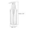 Unique Bargains Holiday Airport Refillable Lotion Dispenser Containers Set Clear 100mL 3 Packs