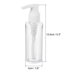Unique Bargains Holiday Airport Refillable Lotion Dispenser Containers Set Clear 100mL 3 Packs
