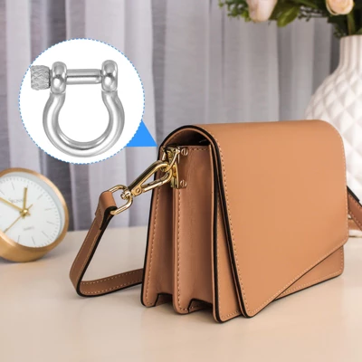 Unique Bargains Stainless Steel Small D-Ring Shackles For DIY Craft 4 Pcs - Image 4