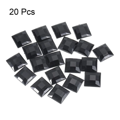 Unique Bargains Square Acrylic Flat Back DIY Crafting Decor Jewelry Rhinestone 20 Pcs - Image 2