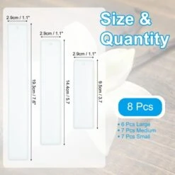 Unique Bargains Silicone DIY Craft Flexible Bookmark Mould Craft Activity Kits