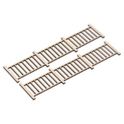 Unique Bargains Wood Miniature DIY Decorative Garden Fence 4.21 Inch 2 Pcs - Image 5