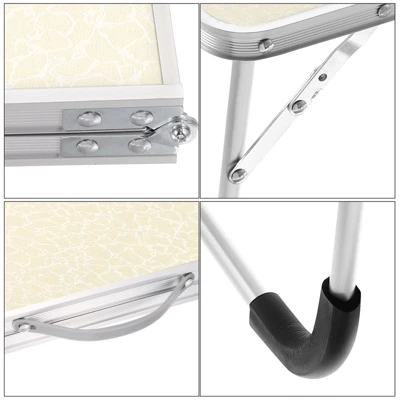 Unique Bargains Bed Sofa Foldable Laptop Table Portable Picnic Bed Tray Reading Working Desks 24 X 16.1 X 10.6-inch 1Pc - Image 3