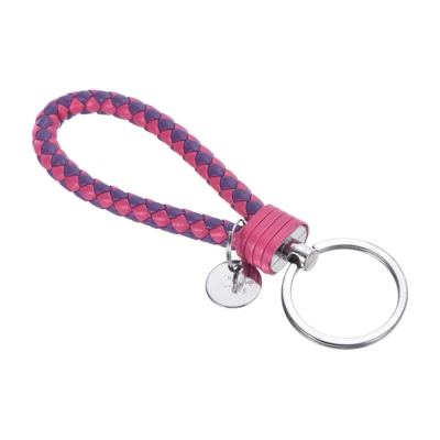 Unique Bargains Braided PU Leather Wallet Keychain With Stainless Steel Key Ring - Image 9