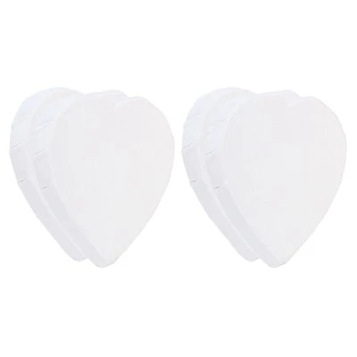 Unique Bargains Heart-Shaped Painting Canvas Panels 4 Pcs White - Image 5