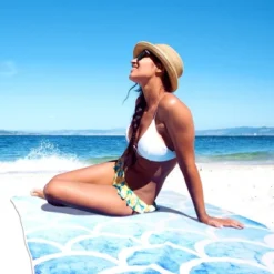 Unique Bargains Quick Drying Microfiber Lightweight Beach Towel 32" X 64"