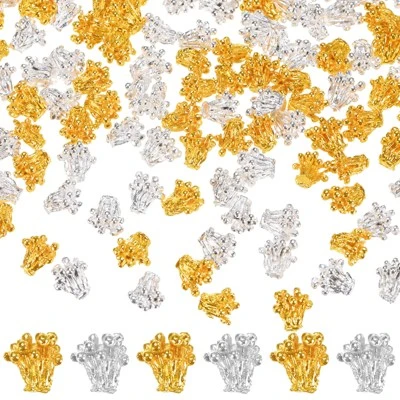 Unique Bargains Metal Alloy Flower Blossom Connectors Bead Caps Jewelry Necklace 200 Pcs - Image 10