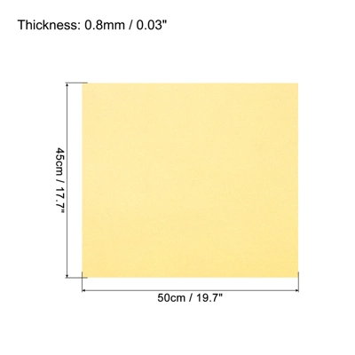 Unique Bargains EVA Flexible DIY Craft Embellishments Foam Sheets 5 Pcs 19.7" X 17.7" Light Yellow