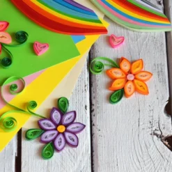 Unique Bargains Smooth Surface DIY Craft Activity Kits Quilling Paper Strips 180 Pcs