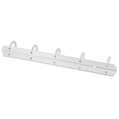 Unique Bargains Bathroom Wall Hook Towel Rack Silver Tone 13.8" X 1.38" - Image 2