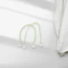 Unique Bargains Curtain Tiebacks Tulip-Shaped Fabric Beige 2 Pcs