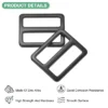 Unique Bargains Zinc Alloy Durable Multipurpose Tri Glide Metal Buckles For Bags 6 Pcs